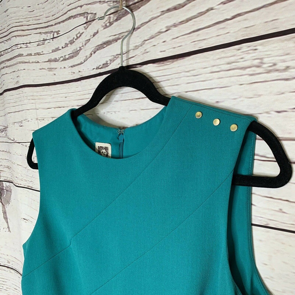 Anne Klein Sheath Dress Sleeveless Stud Details - Picture 3 of 11